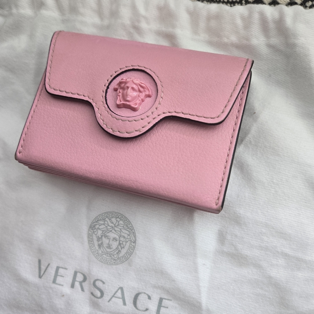 Versace Pink Leather Women's Wallet